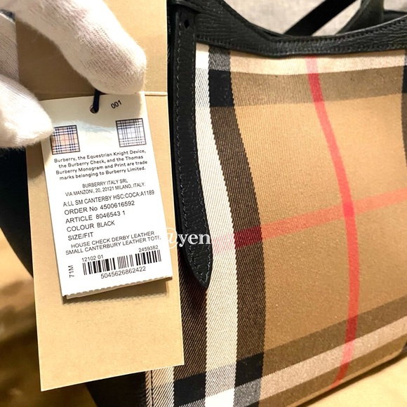 Burberry Italy New house check derby Canterbury tote / shoulder bag - Picture 13 of 14